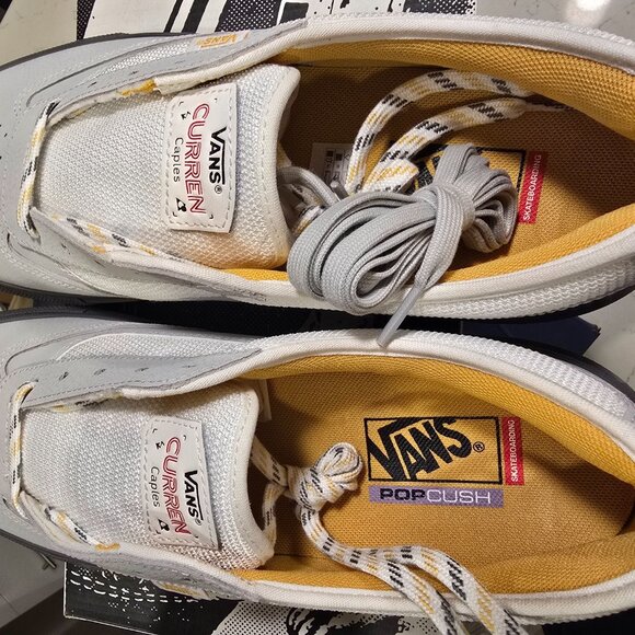 Vans Skate Curren Caples Grey Yellow VN000D85GRY Men's Size 13 US NEW - Picture 8 of 11